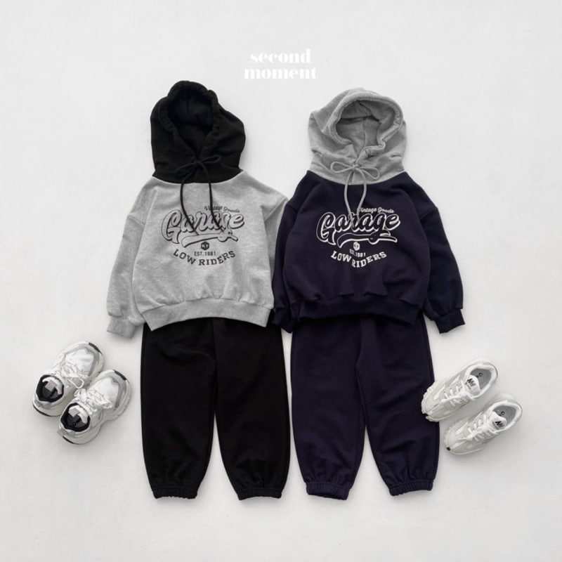 Second Moment - Korean Children Fashion - #childofig - Colored Hoodie Set