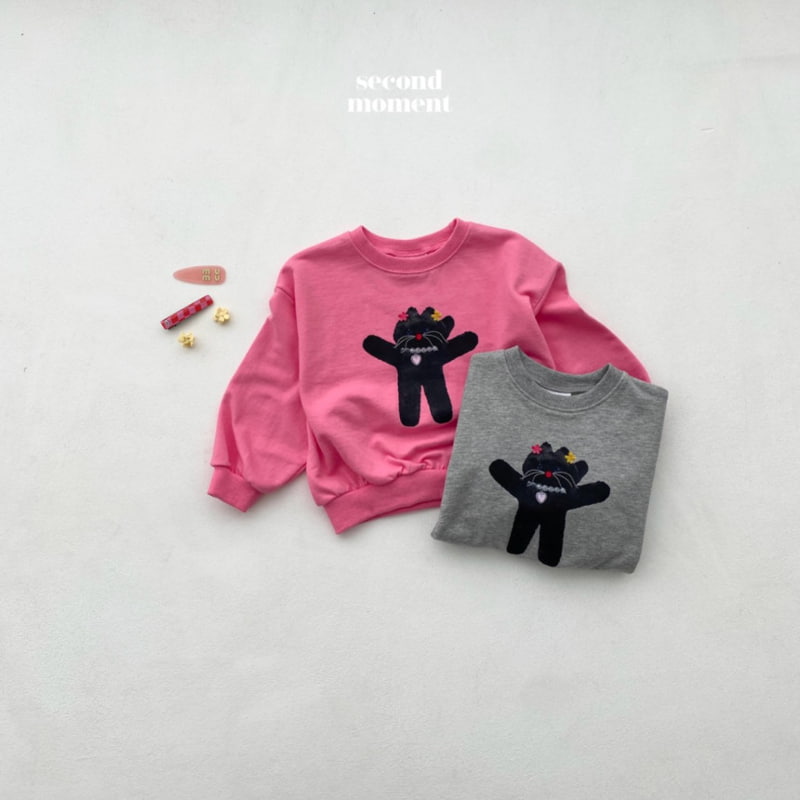 Second Moment - Korean Children Fashion - #stylishchildhood - Black Cat Sweatshirts - 4