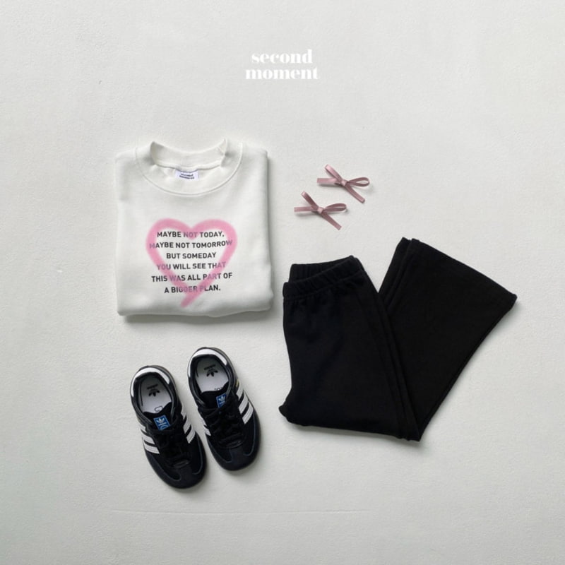 Second Moment - Korean Children Fashion - #childofig - Lettering Heart Crop Tee - 9