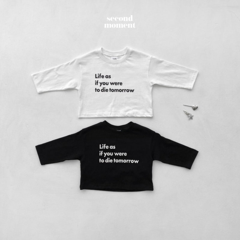 Second Moment - Korean Children Fashion - #childofig - Life Crop Tee