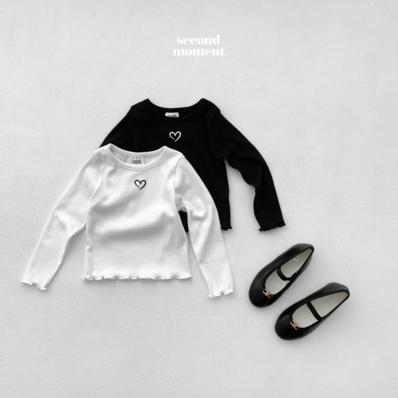 Second Moment - Korean Children Fashion - #childrensboutique - Fall Heart Wave Tee