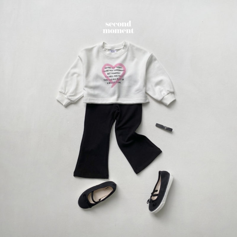 Second Moment - Korean Children Fashion - #childrensboutique - Lettering Heart Crop Tee - 11