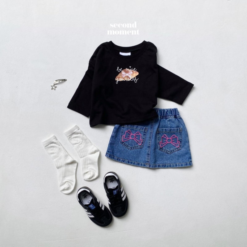 Second Moment - Korean Children Fashion - #childrensboutique - Croissant Crop Tee - 5