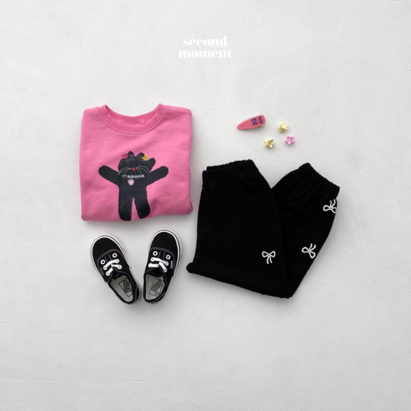 Second Moment - Korean Children Fashion - #designkidswear - Black Cat Sweatshirts - 6