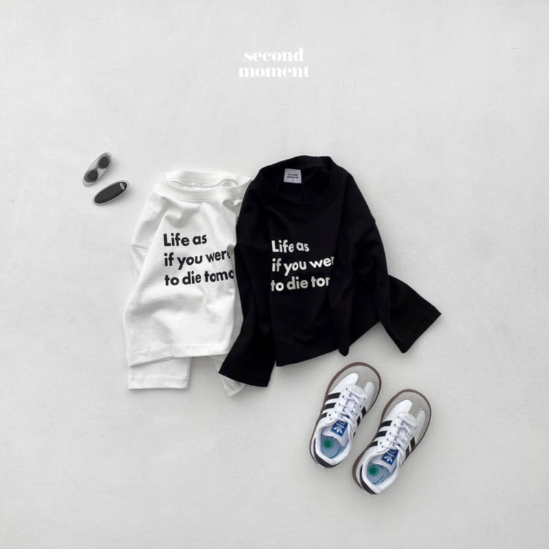 Second Moment - Korean Children Fashion - #designkidswear - Life Crop Tee - 3