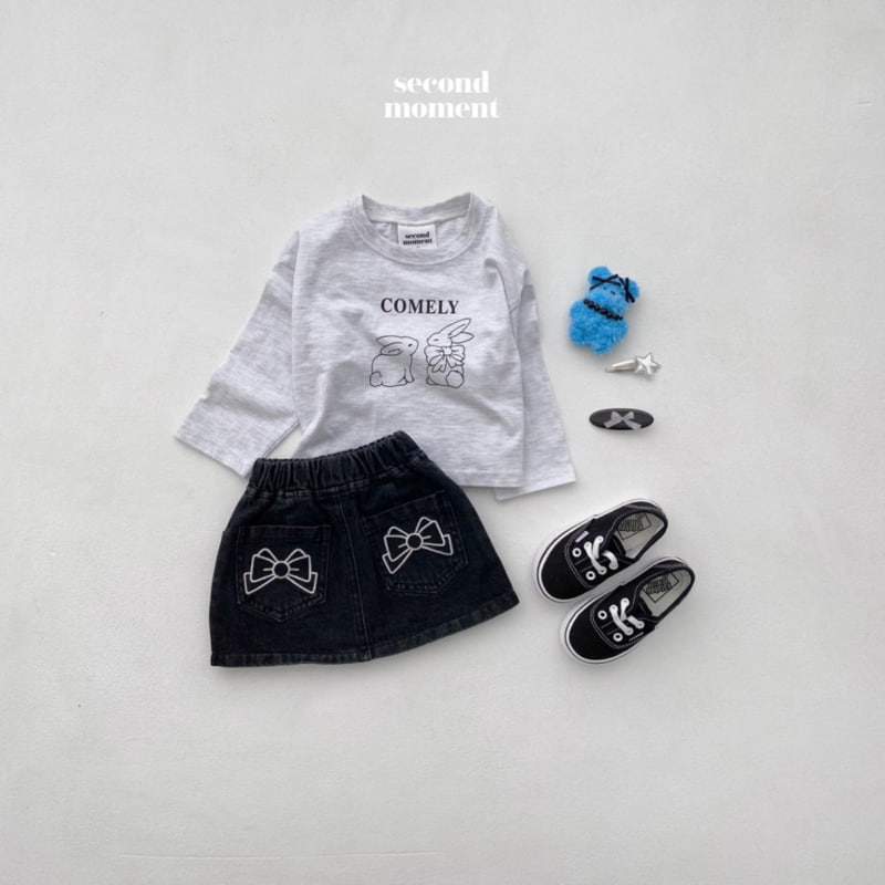 Second Moment - Korean Children Fashion - #discoveringself - Rabbit Crop Tee - 5