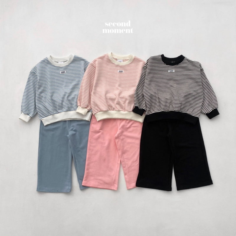 Second Moment - Korean Children Fashion - #discoveringself - Stripe Label Set