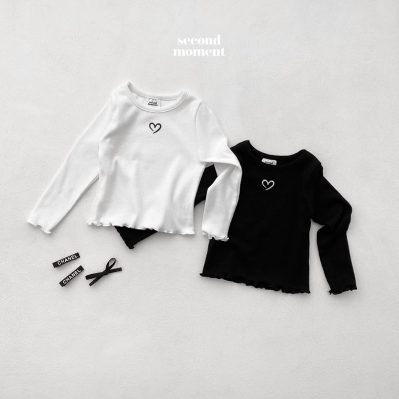 Second Moment - Korean Children Fashion - #discoveringself - Fall Heart Wave Tee - 3