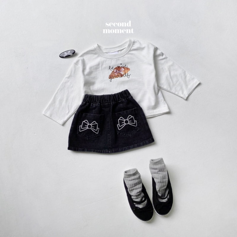 Second Moment - Korean Children Fashion - #discoveringself - Croissant Crop Tee - 7