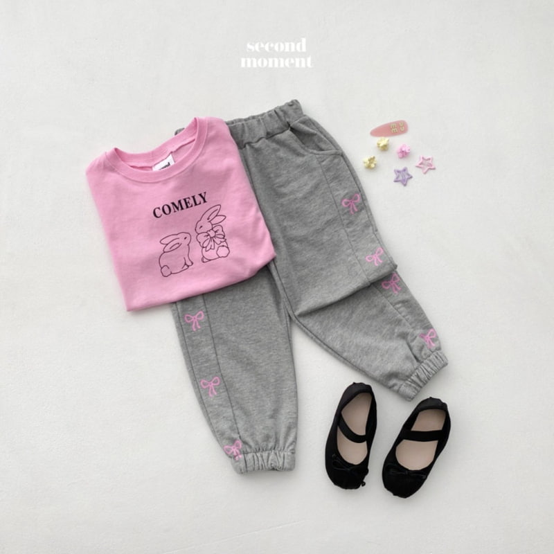 Second Moment - Korean Children Fashion - #discoveringself - Ribbon Jogger Pants - 9