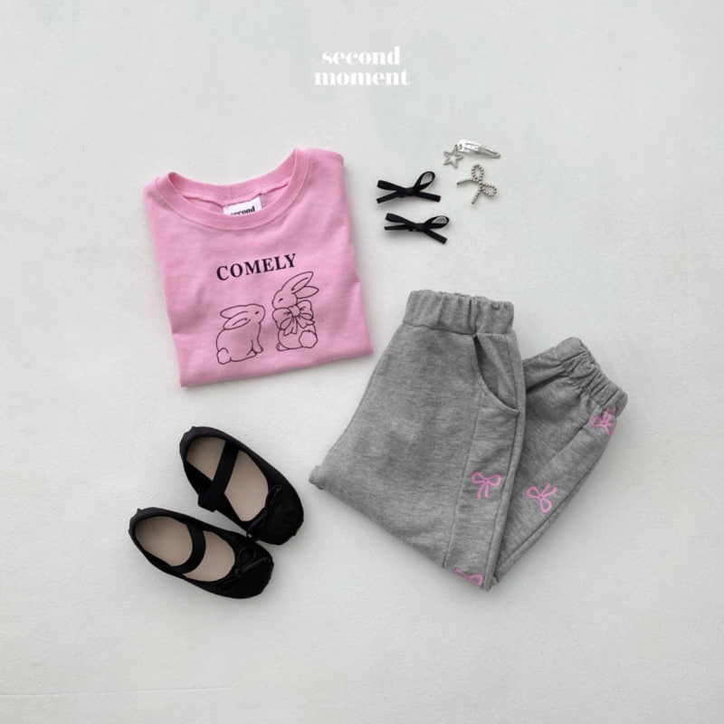 Second Moment - Korean Children Fashion - #fashionkids - Rabbit Crop Tee - 6