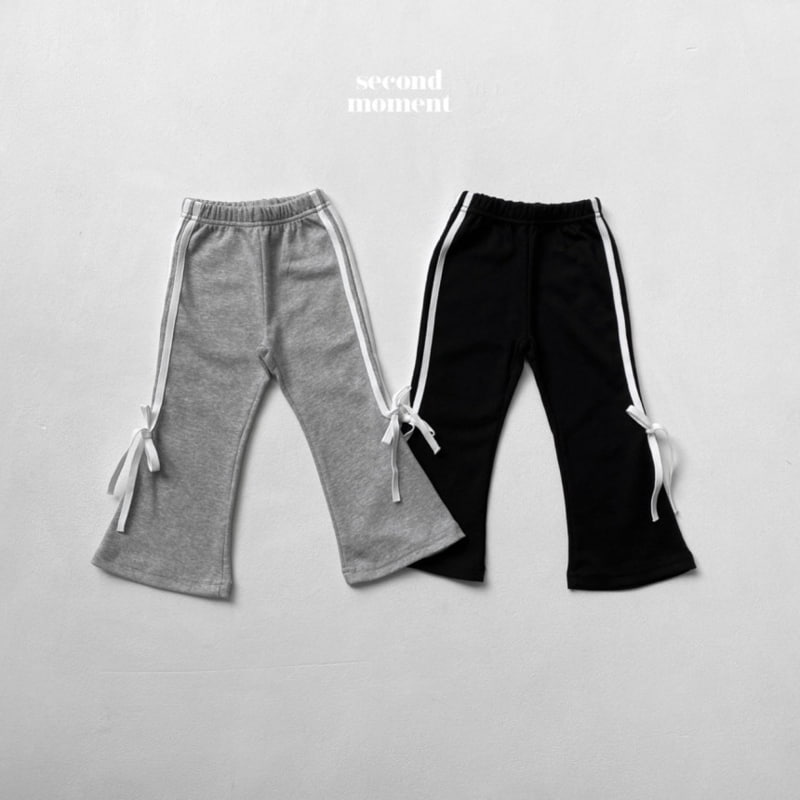 Second Moment - Korean Children Fashion - #fashionkids - Ribbon Tape Pants