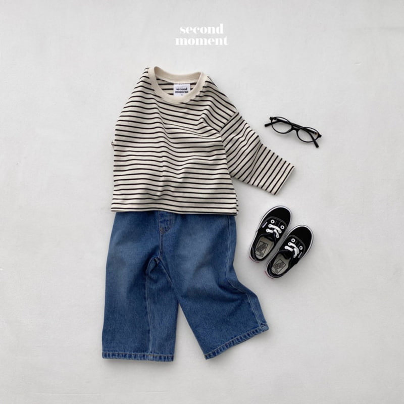 Second Moment - Korean Children Fashion - #fashionkids - Stripe Tee - 12