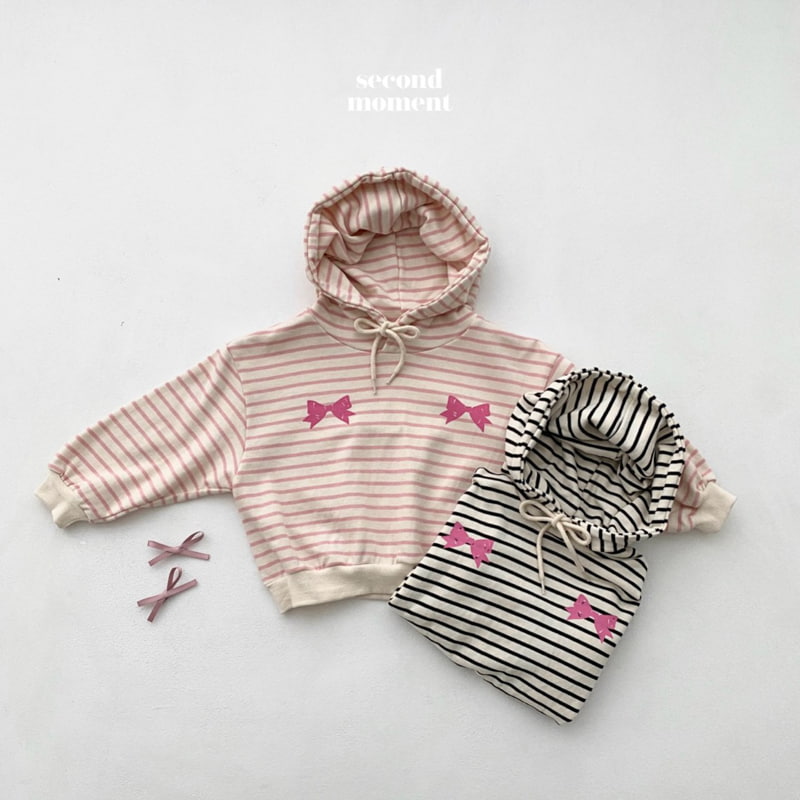 Second Moment - Korean Children Fashion - #fashionkids - Ribbon Hoodie - 10