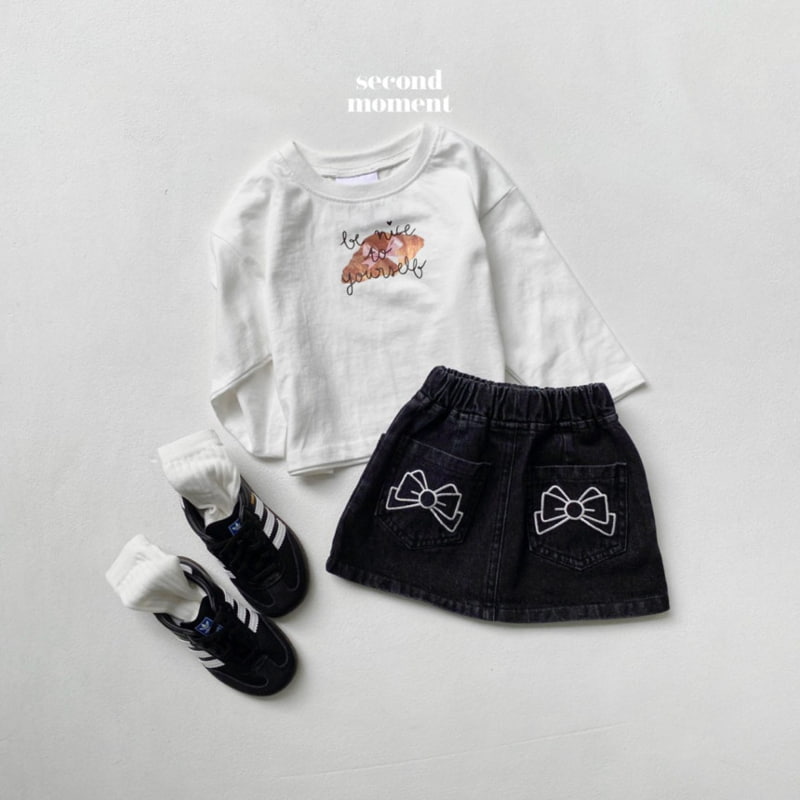 Second Moment - Korean Children Fashion - #fashionkids - Croissant Crop Tee - 8