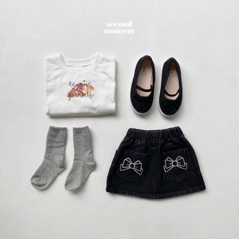 Second Moment - Korean Children Fashion - #kidsshorts - Croissant Crop Tee - 9