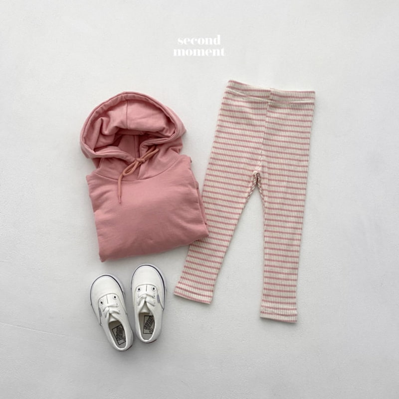 Second Moment - Korean Children Fashion - #kidzfashiontrend - Stripe Rib Leggings - 6