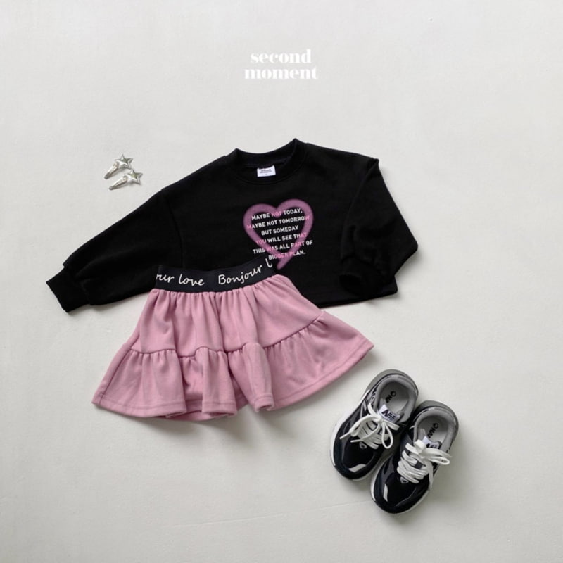 Second Moment - Korean Children Fashion - #kidzfashiontrend - Lettering Heart Crop Tee - 3