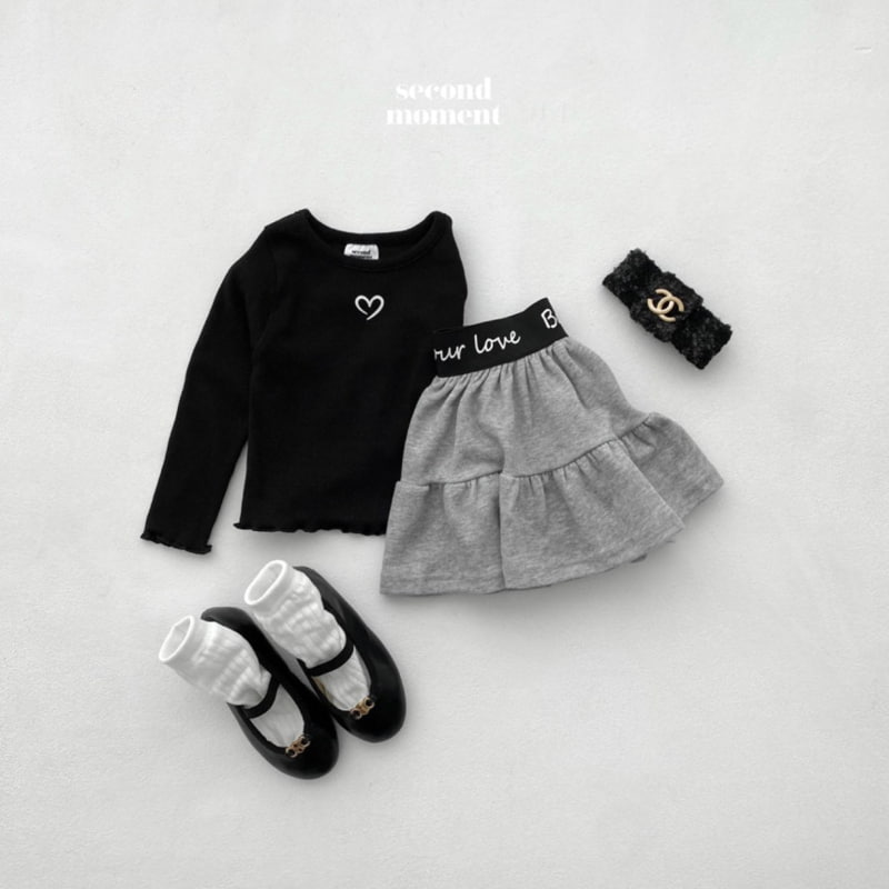 Second Moment - Korean Children Fashion - #littlefashionista - Fall Heart Wave Tee - 9