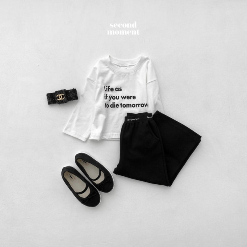 Second Moment - Korean Children Fashion - #littlefashionista - Life Crop Tee - 10