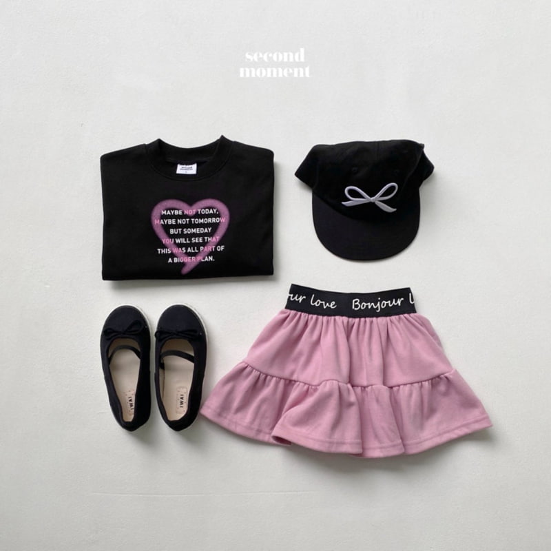 Second Moment - Korean Children Fashion - #magicofchildhood - Lettering Heart Crop Tee - 6