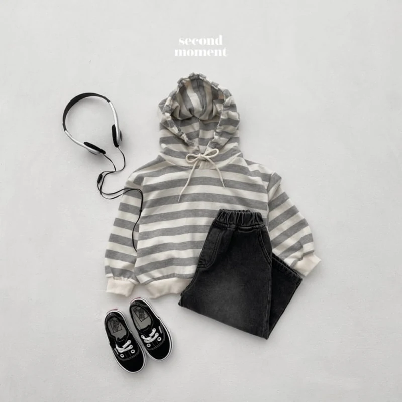 Second Moment - Korean Children Fashion - #minifashionista - Stripe Hoodie - 11