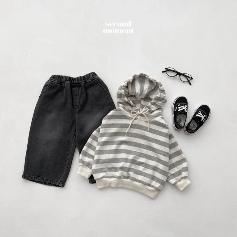 Second Moment - Korean Children Fashion - #prettylittlegirls - Stripe Hoodie - 12