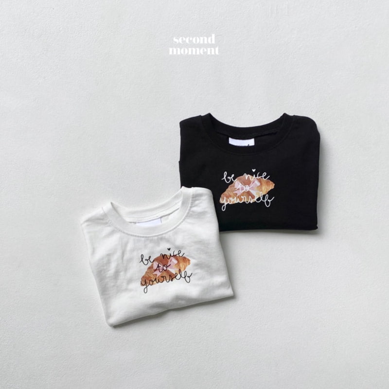 Second Moment - Korean Children Fashion - #prettylittlegirls - Croissant Crop Tee - 2