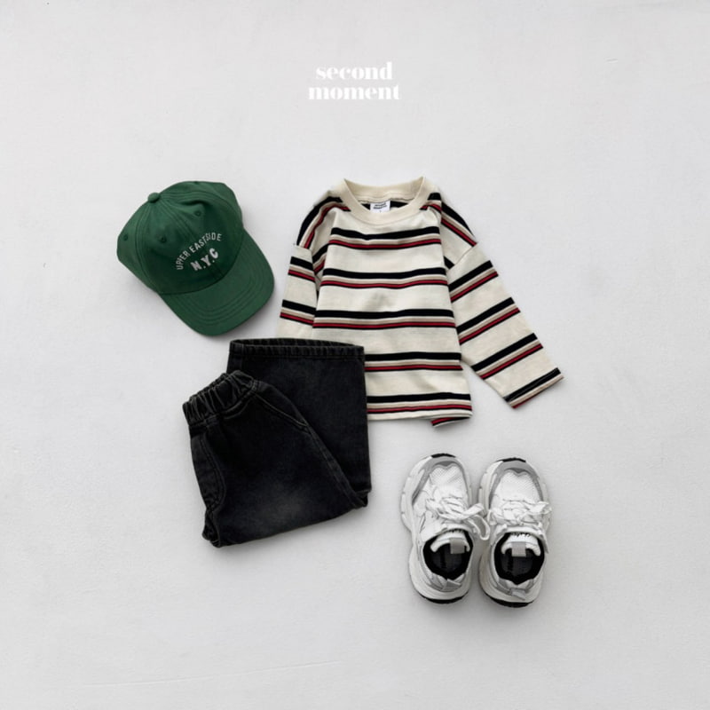 Second Moment - Korean Children Fashion - #prettylittlegirls - Stripe Single Te - 12