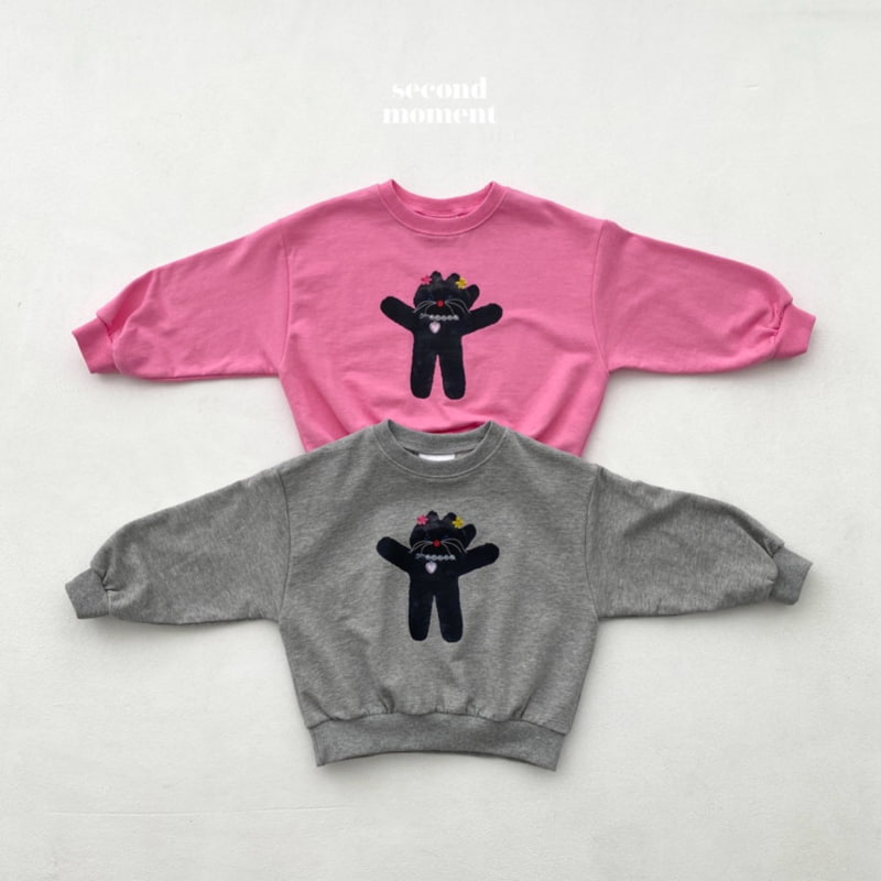 Second Moment - Korean Children Fashion - #stylishchildhood - Black Cat Sweatshirts - 3