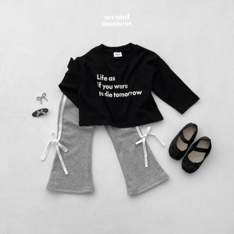 Second Moment - Korean Children Fashion - #todddlerfashion - Ribbon Tape Pants - 10