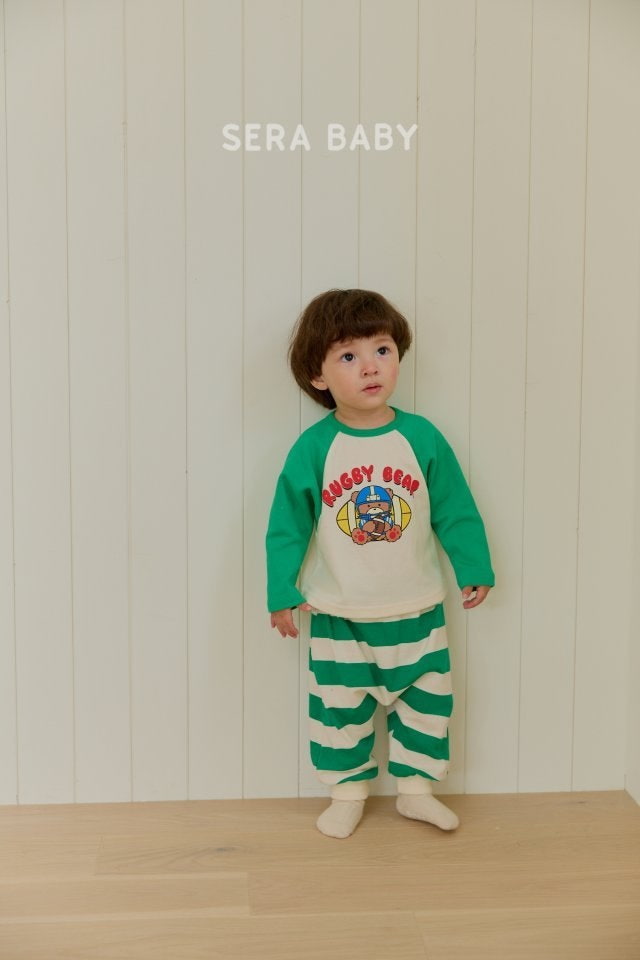 Sera - Korean Baby Fashion - #babyboutique - Football Raglan Tee - 10