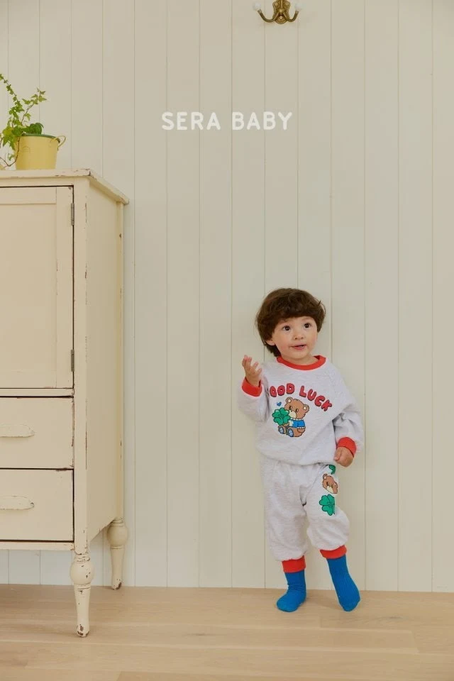 Sera - Korean Baby Fashion - #babyboutique - Clover Raglan Set - 11