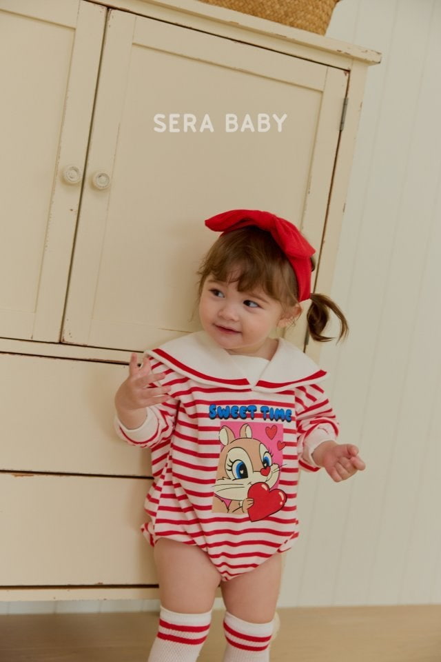 Sera - Korean Baby Fashion - #smilingbaby - Sailor Stripe Bodysuit - 4