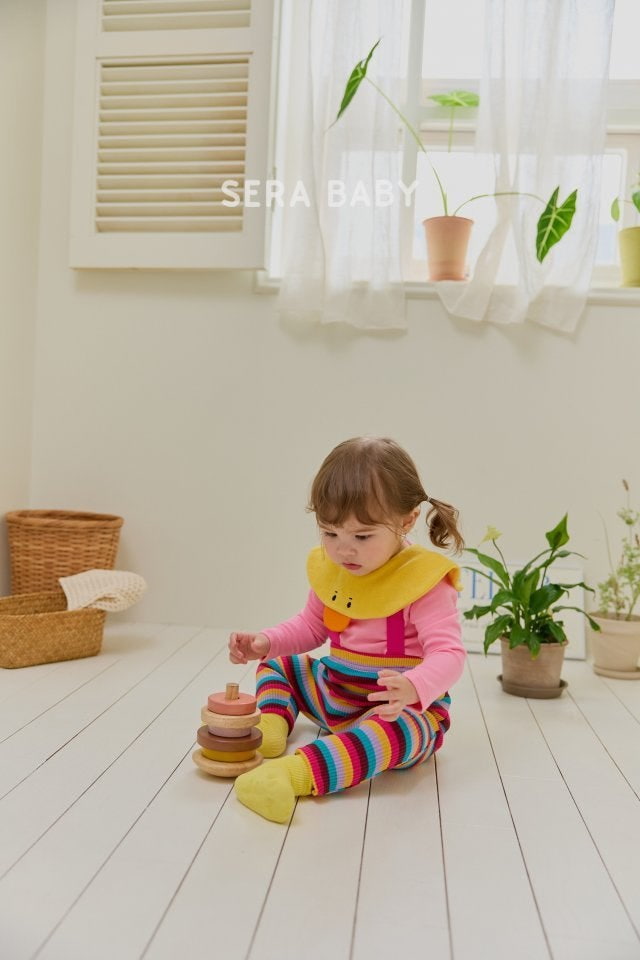 Sera - Korean Baby Fashion - #babyboutiqueclothing - Top Bottom Set with Bib - 3