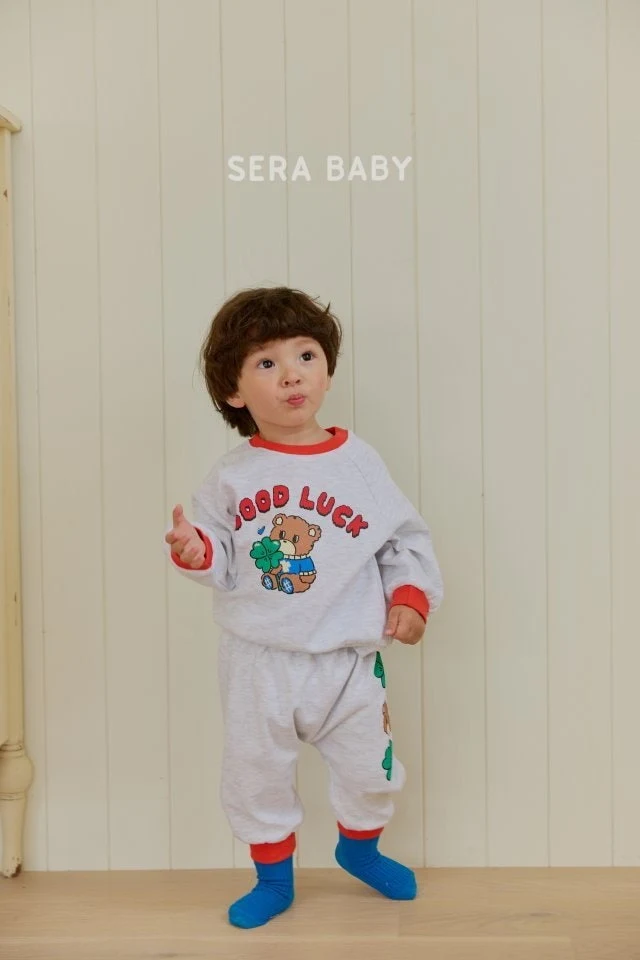 Sera - Korean Baby Fashion - #babyboutiqueclothing - Clover Raglan Set - 12