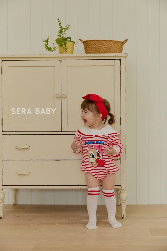 Sera - Korean Baby Fashion - #babyboutiqueclothing - Sailor Stripe Bodysuit - 5