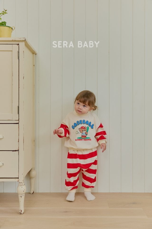 Sera - Korean Baby Fashion - #babyclothing - Stripe Baggy Pants - 10