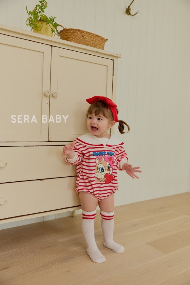 Sera - Korean Baby Fashion - #babyclothing - Sailor Stripe Bodysuit - 6