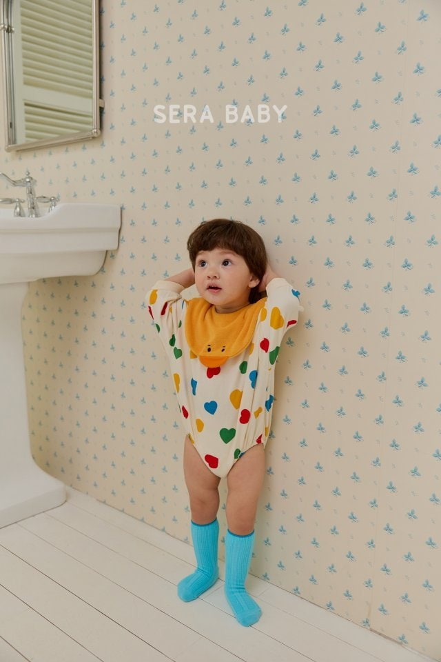 Sera - Korean Baby Fashion - #babyfashion - Chick Heart Bodysuit - 12