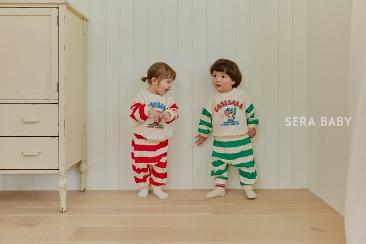 Sera - Korean Baby Fashion - #babyfashion - Baseball Stripe Set