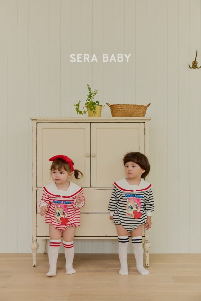 Sera - Korean Baby Fashion - #babyfashion - Sailor Stripe Bodysuit - 7