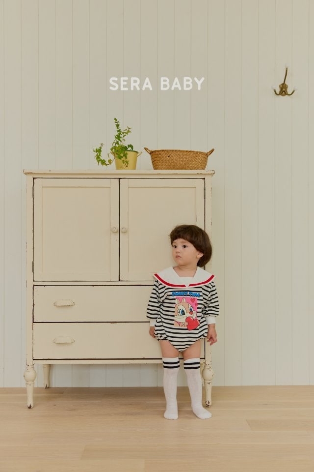 Sera - Korean Baby Fashion - #babyfever - Sailor Stripe Bodysuit - 8