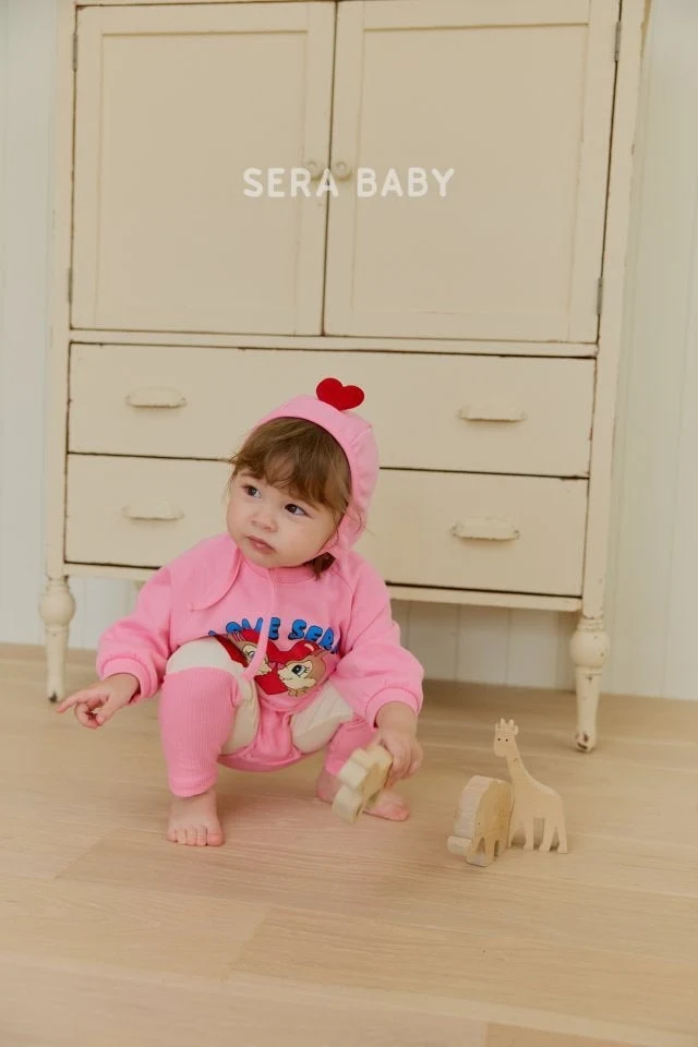 Sera - Korean Baby Fashion - #babygirlfashion - Chipmunk Bodysuit with Hat - 8