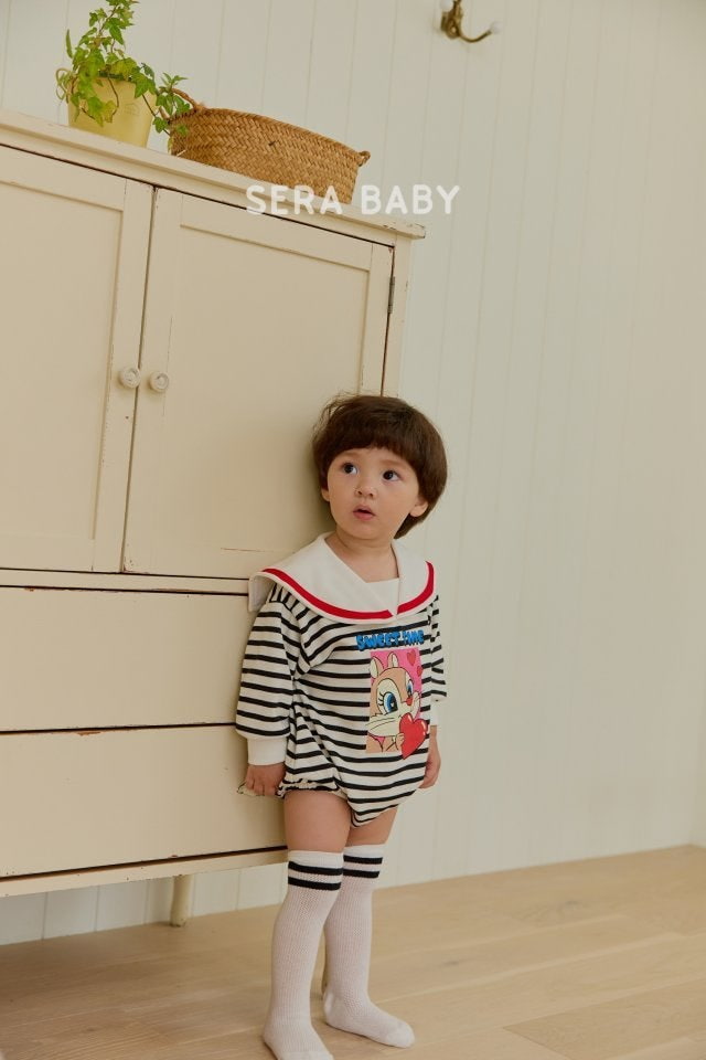 Sera - Korean Baby Fashion - #babygirlfashion - Sailor Stripe Bodysuit - 9