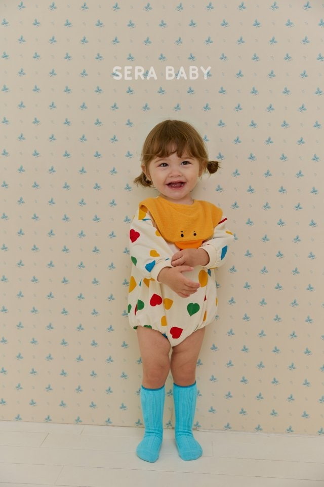 Sera - Korean Baby Fashion - #babyootd - Chick Heart Bodysuit - 2