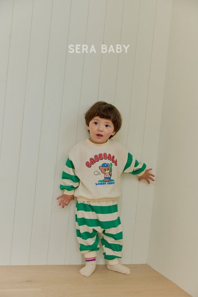 Sera - Korean Baby Fashion - #babyootd - Stripe Baggy Pants