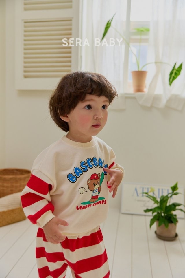 Sera - Korean Baby Fashion - #babyootd - Baseball Stripe Set - 6