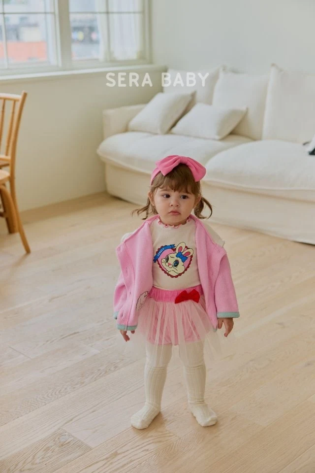 Sera - Korean Baby Fashion - #babyootd - Heart Rib Tee - 3