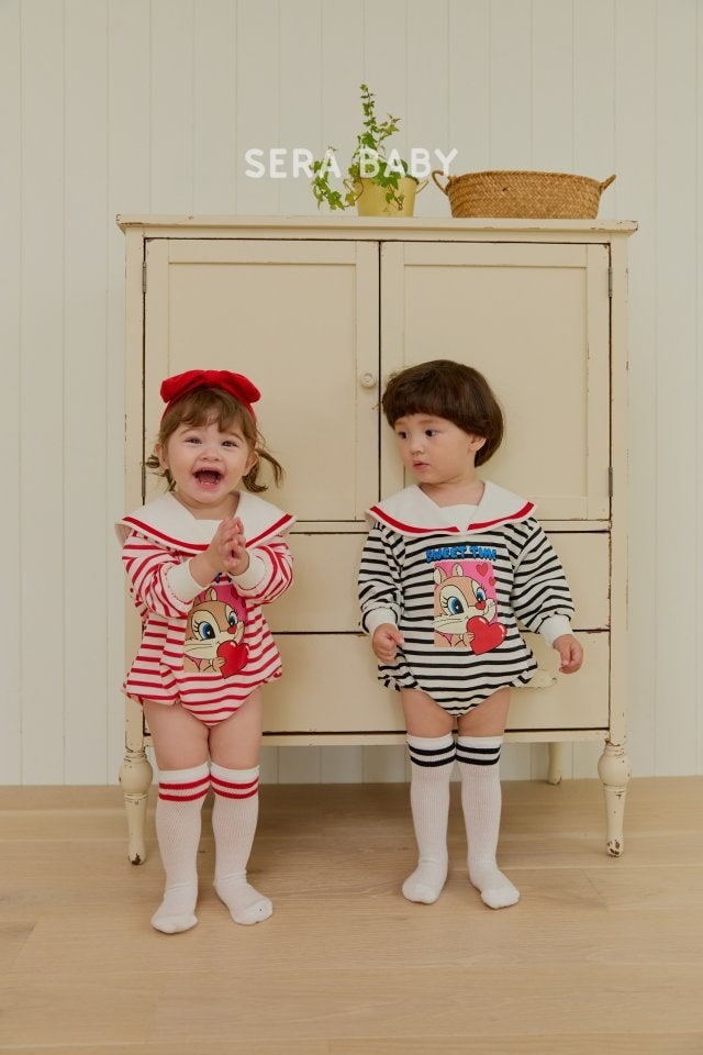 Sera - Korean Baby Fashion - #babyootd - Sailor Stripe Bodysuit - 12